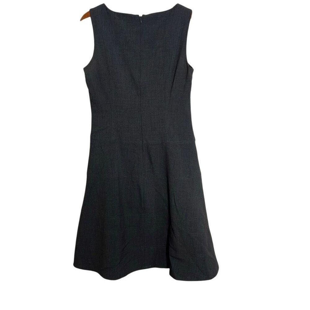 Calvin Klein Sleeveless Pleated Fit And Flare Dress Black Size S
